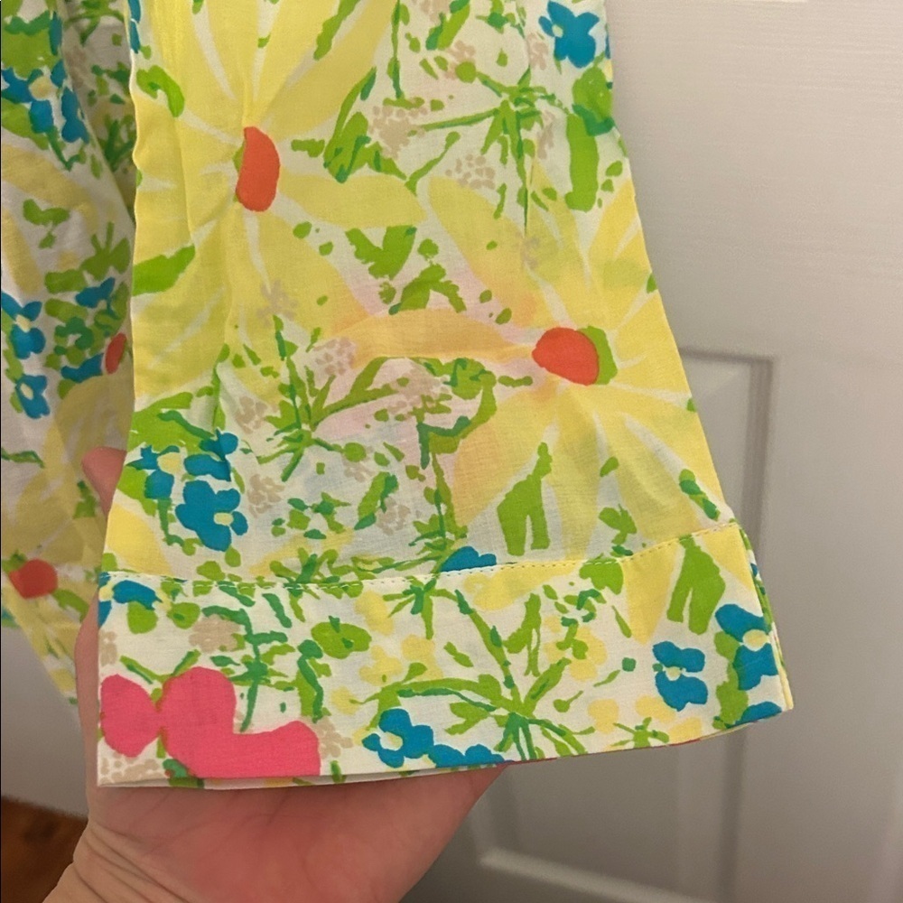 Lilly Pulitzer Yellow Floral Tunic Top - Picture 3 of 6